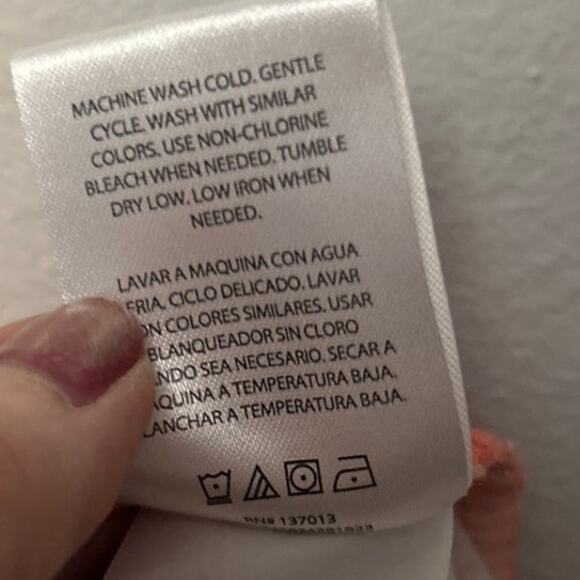 Isaac Mizrahi Womens Orange Floral Print Cotton Blend Pocket Chino Shorts Size 6 - Picture 6 of 9